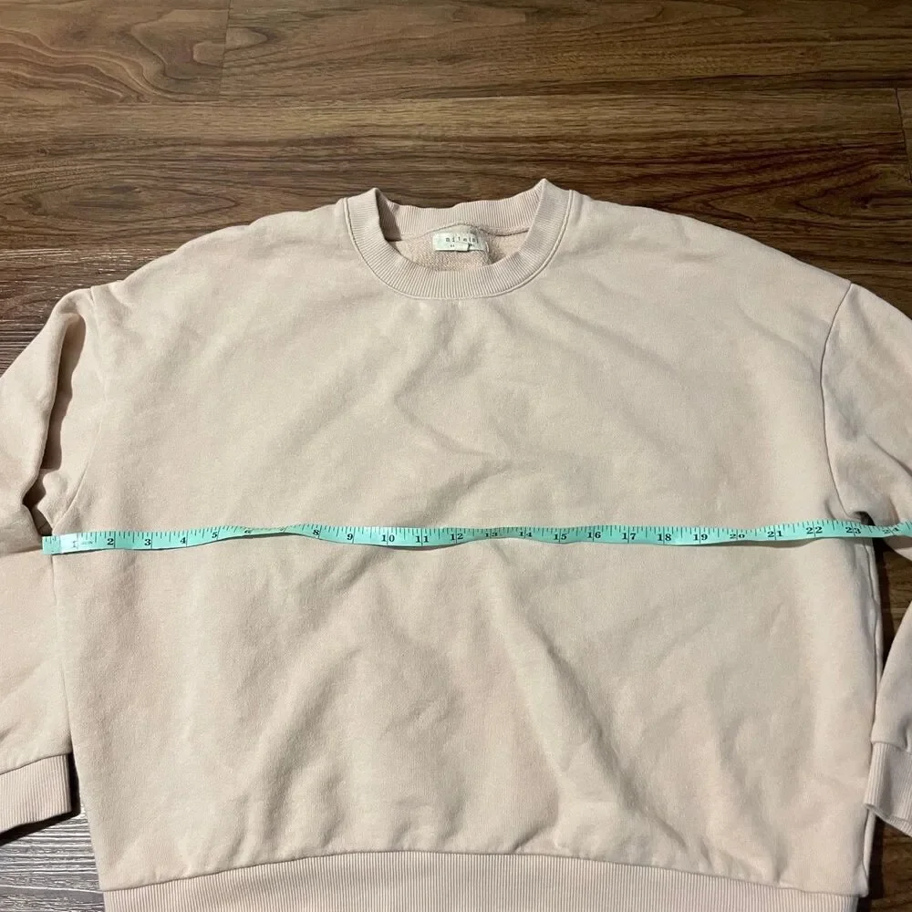Miles by Madewell Sweater Beige Crew Neck Pullover Long Sleeve Women Size Medium